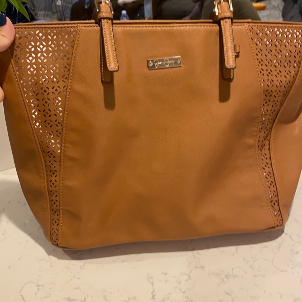 Medium sized camel color tote